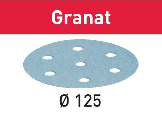 Picture of Abrasive sheet Granat STF D125/8 P120 GR/10